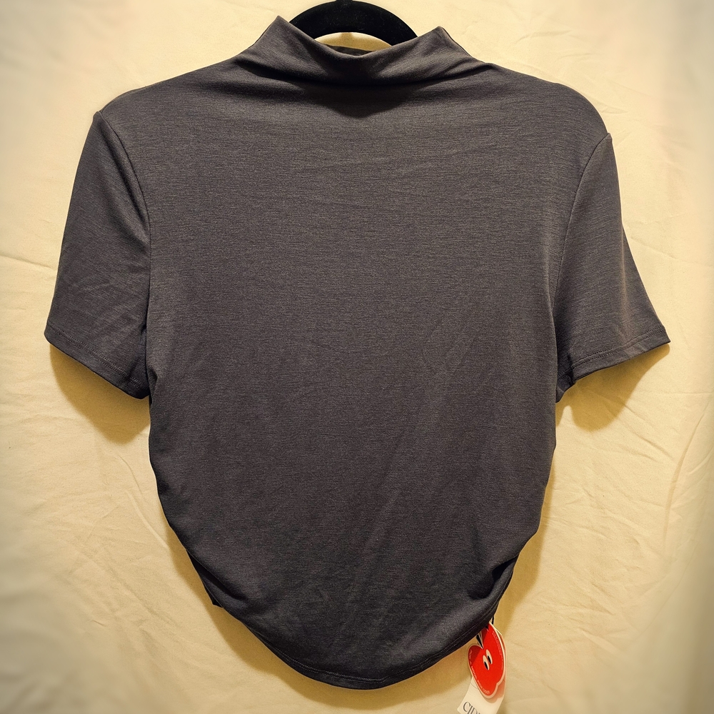 NWT Cider Mock Neck Blouse - Grey